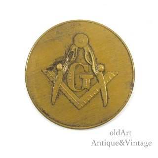 1969年A.F&A.Mフリーメイソンオフィシャルルアルカディアロッジ記念コインメダル【N-22057】@