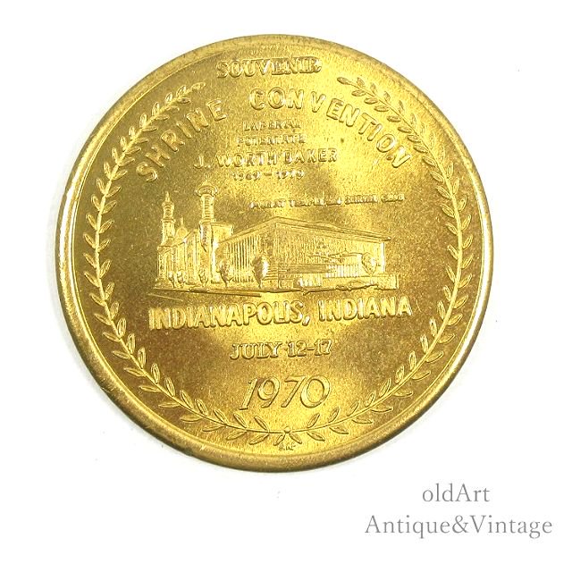 USA1970年ヴィンテージフリーメイソンオフィシャル96周年記念コイン 