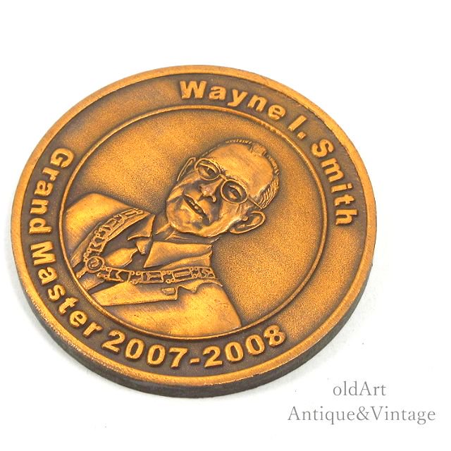 2008年フリーメイソンオフィシャルグランドマスター記念コインメダル 