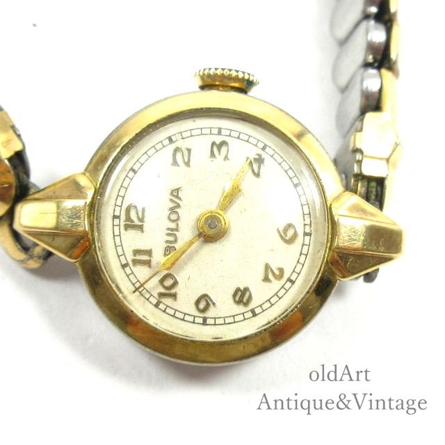 USA製1940年代ヴィンテージブローバBulova手巻き式レディース腕時計 