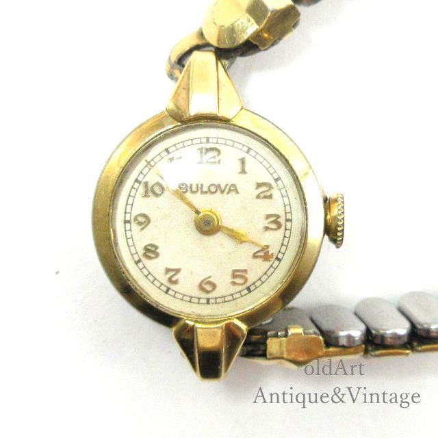 USA製1940年代ヴィンテージブローバBulova手巻き式レディース腕時計