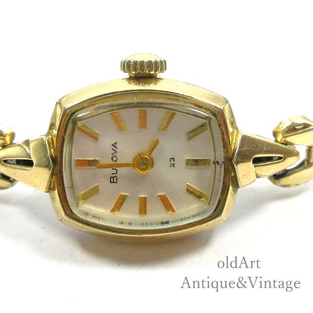 USA製1950年代ヴィンテージブローバBulova手巻き式レディース腕時計 