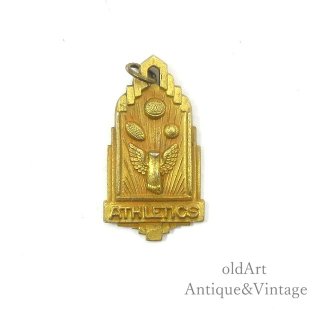 カレッジペンダントチャームネックレス - old Art Antique&Vintage