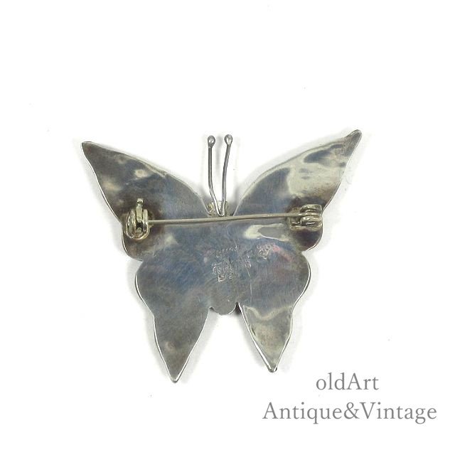 MEXICO製ヴィンテージ1950-70年代バタフライ蝶々アバロンシェル