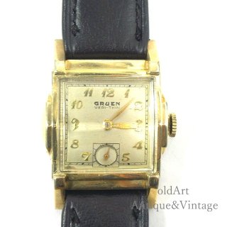 USAヴィンテージ1960年代GRUENグリュエンVERI-THIN手巻き式メンズウォッチ腕時計【N-23144】