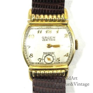 USAヴィンテージ1960年代GRUENグリュエンVERI-THIN.PRECISION手巻き式メンズウォッチ腕時計【N-23146】