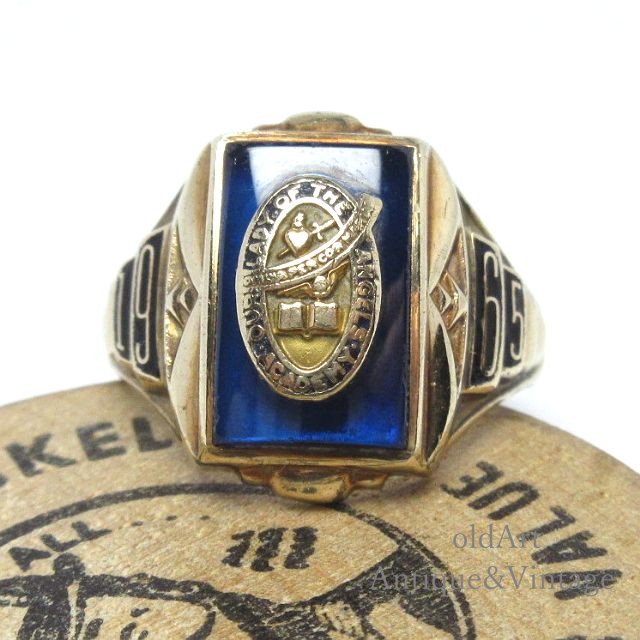 10K Vintage College Ring JOSTEN'S15号 92年約30年前の卒業記念リングです