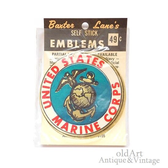 USA製Baxter社1960'sヴィンテージミリタリーステッカーシール【UNITED STATES MARINE  CORPS/USMC】【DeadStock】【M-15722】-Antique u0026 Vintage shop oldArt オールドアート  オンラインストア