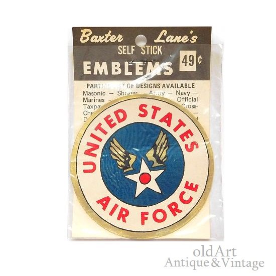 USA製Baxter社1960'sヴィンテージミリタリーステッカーシール【US.AIR  FORCE/USAF】【DeadStock】【M-15724】-Antique u0026 Vintage shop oldArt オールドアート  オンラインストア