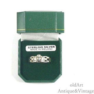 アイルランド製伝統的な指輪Claddagh Ringクラダリングスターリングシルバー製箱付き【24号】【N-24290】 