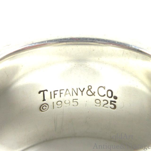 USA製1995年TIFFANYu0026CO.ヴィンテージティファニースターリングシルバー製ATLASアトラスリング指輪【12号】【N-25347】＠  -Antique u0026 Vintage shop oldArt オールドアート