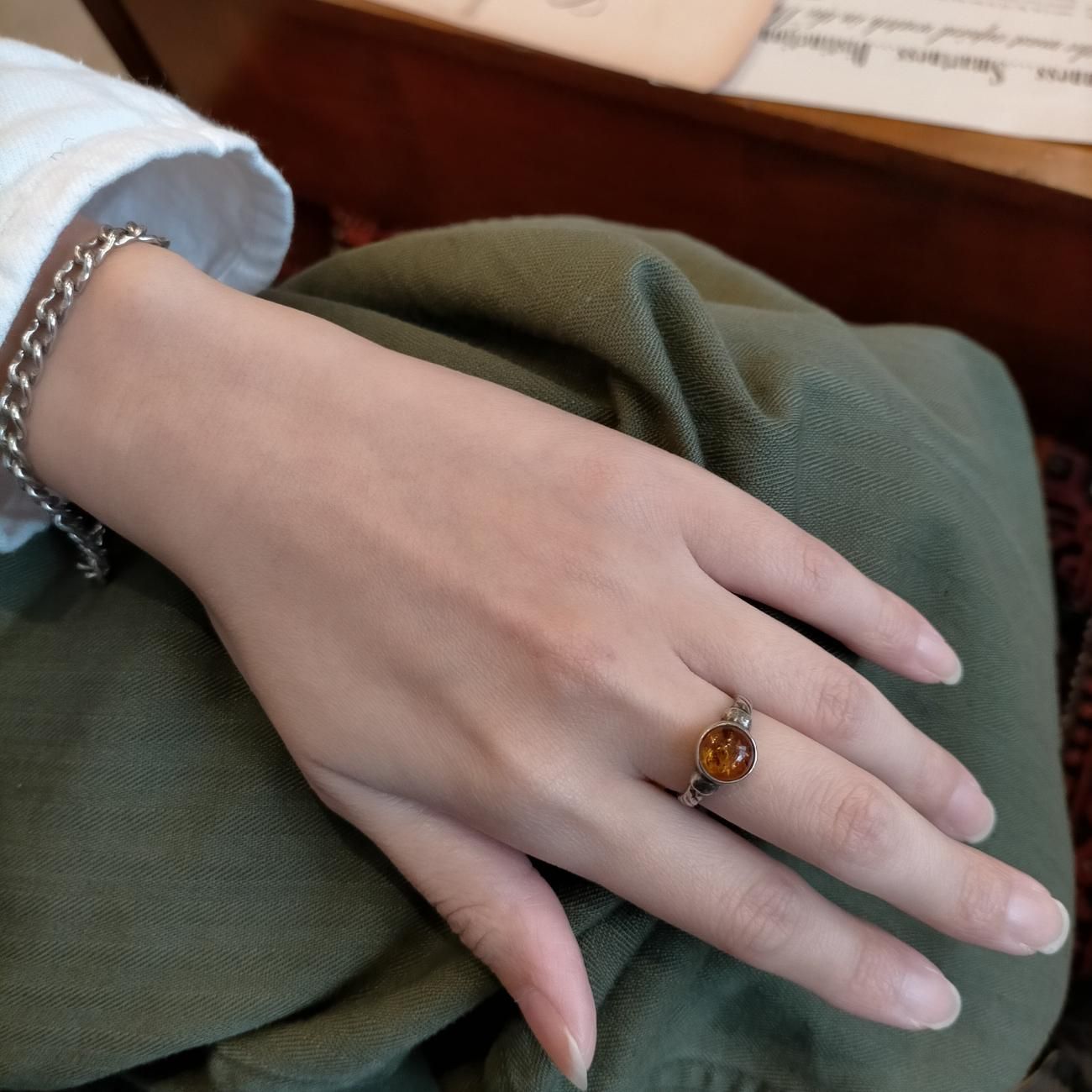 英国イギリスヴィンテージ琥珀バ