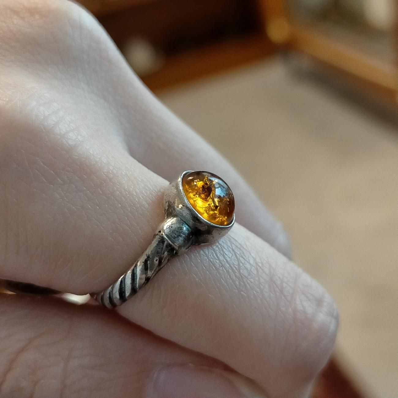 英国イギリスヴィンテージ琥珀バ