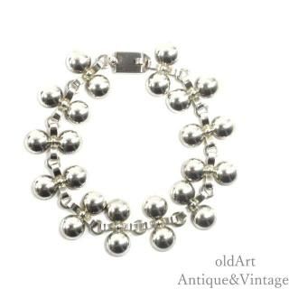 北欧デンマーク製1950-60年代ヴィンテージN.E.Fromモダンブレスレット【SILVER925】【19cm】【N-27715】@