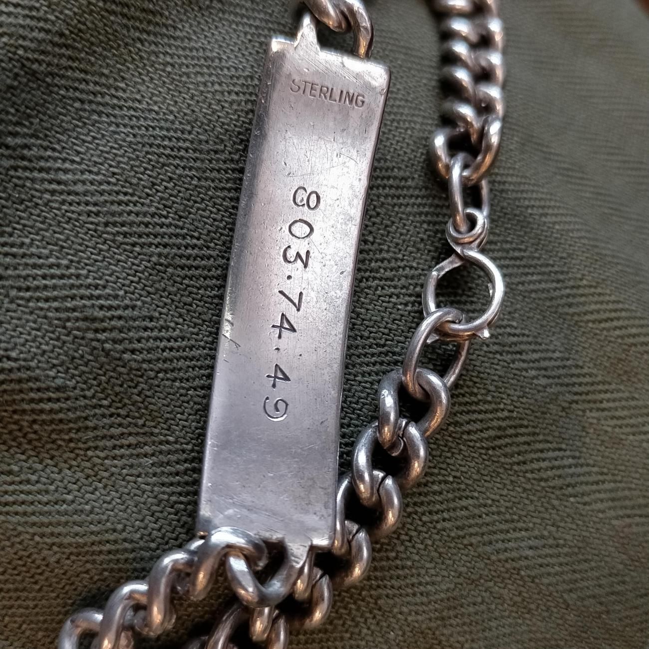 USA製1940年代ヴィンテージUSNR/United States Navy Reserve IDタグ