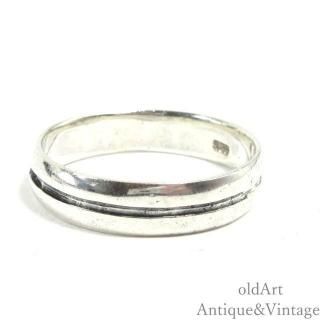 MEXICOメキシコ製ヴィンテージフラットバンドメンズリング指輪【SILVER925】【27.5号】【N-27772】