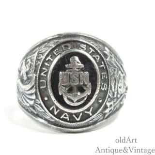 USA1940-50ǯơUSNť󥫡˥󥺥ߥ꥿꡼󥰻ءSILVER925ۡ18.5ۡN-27831