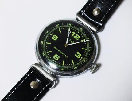 ドイツ軍 ｈｅｌｖｅｔｉａ ヘルベティア 懐中時計 型腕時計 コンバート Old Art オールド アート