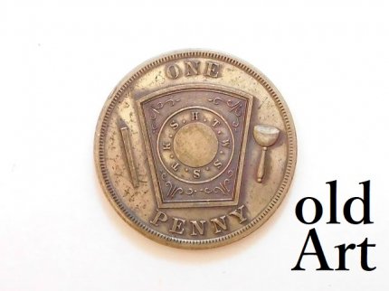 vintage コイン　フリーメーソン　ブレスレッド　古い　アンティーク
