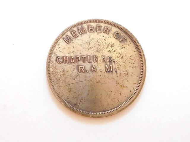 ヴィンテージフリーメイソンメンバー階級マークマスター記念コインメダル【M-13143】- oldArt Antique オールドアート名古屋店