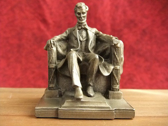 USA製リンカーン大統領置物ペーパーウェイト【M-587】 - old-Art