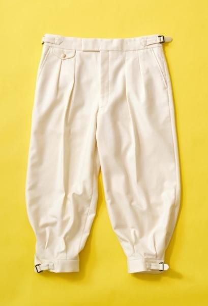 Sloane Ranger TOKYO ホワイトフランネル生地 ニッカーズ