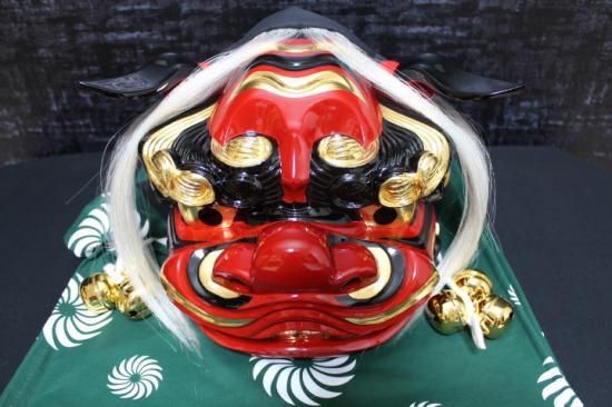 獅子舞 正月 装飾 とりよせ品 ※踊る獅子舞M レッド 獅子舞 獅子頭 人形