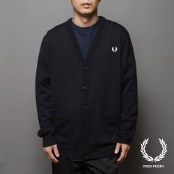 <img class='new_mark_img1' src='https://img.shop-pro.jp/img/new/icons14.gif' style='border:none;display:inline;margin:0px;padding:0px;width:auto;' />Fred Perry(フレッドペリー) Classic Cardigan(クラッシクカーディガン) [BLACK] K9551