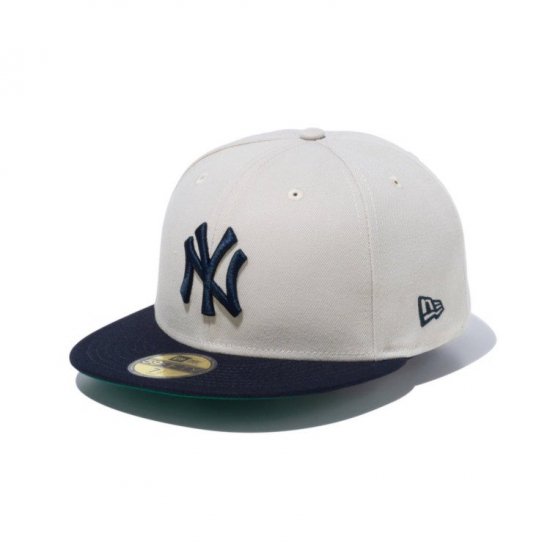 NEWERA(ニューエラ) 59FIFTY Powered by GORO NAKATSUGAWA(min-nano) ニューヨーク・ヤンキース  ストーン ネイビーバイザー 14124655