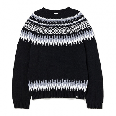 BEDWIN / ベドウィン | 16AB3119 / C-NECK NORDIC JAQUARD KNIT