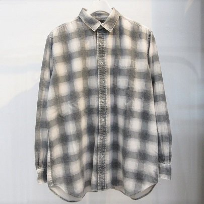 MINEDENIM / マインデニム | Denim Check Print Loose SH M / チェック