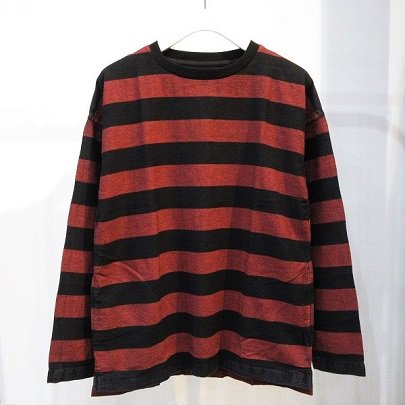 MINEDENIM / マインデニム | 1902-4004 / Bold Border L/S T-SH tshirt