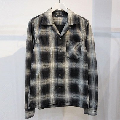 MINEDENIM / マインデニム | 1908-5002 / BD Ombre Check Open Collar