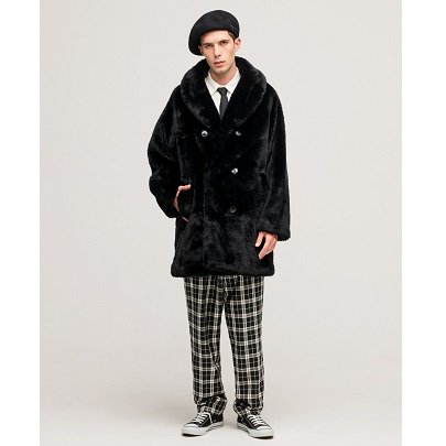 BEDWIN / ベドウィン | 19AB5515 / FAKE FUR MACKINAW COAT 