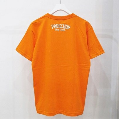 PORKCHOP PORK FRONT S/S TEE XLサイズ オレンジ