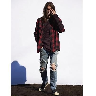 登坂着 MINEDENIM × CDL Grunge Slim Straight - デニム/ジーンズ