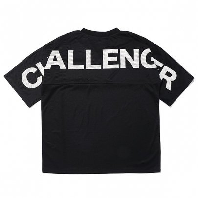 CHALLENGER チャレンジャー LOGO PRINTED MESH TEE - www