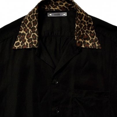 MINEDENIM Leopard Trimming S/S Shirt - シャツ