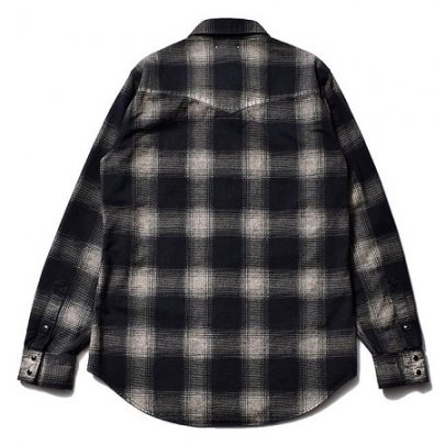 MINEDENIM / マインデニム | Black Denim Check Western SH / チェック