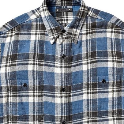 MINEDENIM / マインデニム | 2203-5002 / V. Flannel Check Work SH