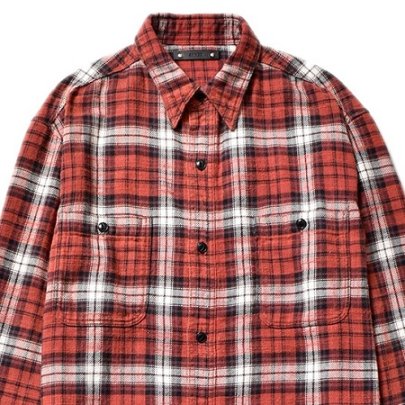 MINEDENIM / マインデニム | 2203-5002 / V. Flannel Check Work SH