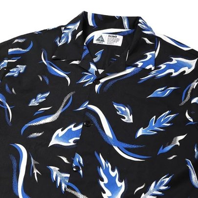 ボタニカルキャンドル バラ かすみ草 CHALLENGER S/S FLAME LEAF SHIRT