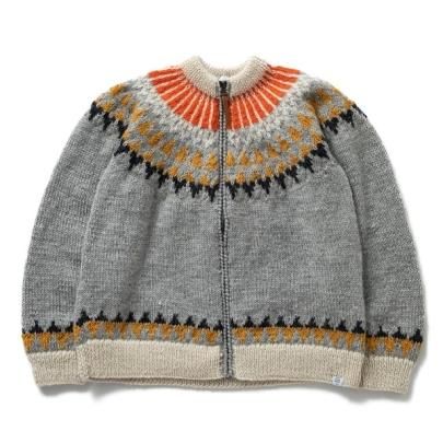 BEDWIN L/S ZIP UP NORDIC CARDIGAN 'JACO'