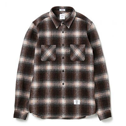 BEDWIN / ベドウィン | L/S SHAGGY WOOL CHECK SHIRT 