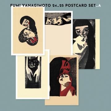 FUMI YANAGIMOTO 24_25 POSTCARD SET A(CAT) 柳本 史2024_2025ポストカードセットA(猫)