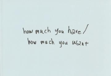  how much you have / how much you want ͦҡʥݥȥա