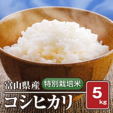 富山県産　特別栽培米コシヒカリ(令和4年) 5kg【白米】［通販商品］ - 米 通販｜もっちもちで美味しい お米 販売｜米蔵やごう