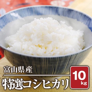 富山県入善産 特選コシヒカリ(令和4年) 10kg【白米】 - 米 通販｜もっちもちで美味しい お米 販売｜米蔵やごう