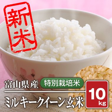 富山県産 特別栽培米 ミルキークィーン(令和5年) 10kg【玄米】［通販商品］ - 米 通販｜もっちもちで美味しい お米 販売｜米蔵やごう