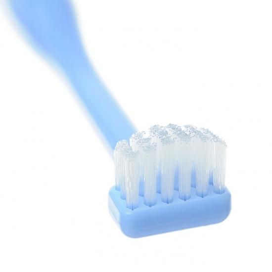 青い柔らかい歯ブラシ コンパクトヘッド コンパクトヘッド】T型ヘッドがフィットしてスッキリツルツルになる/T